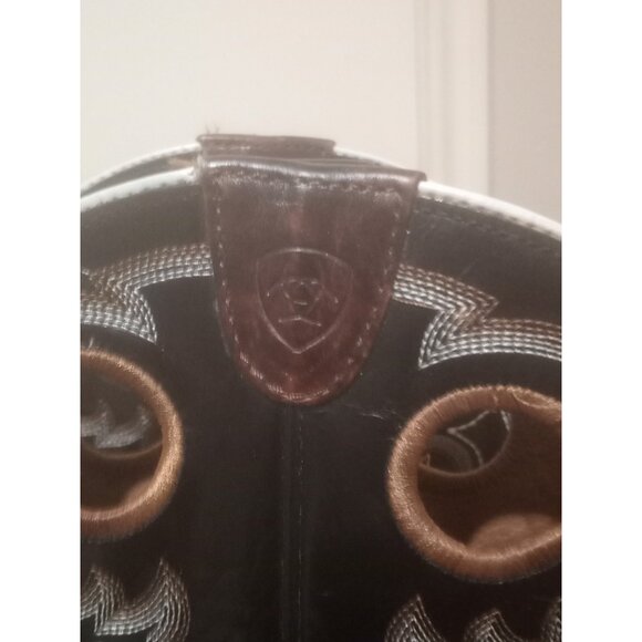 Ariat Crossfire Buckaroo Boots Mens 11 D Brown Leather Western 10006734 - Picture 4 of 15